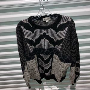 Mondo Sweater Men’s Size Large Abstract Long Sleeve Alpaca Wool Crew Pullover